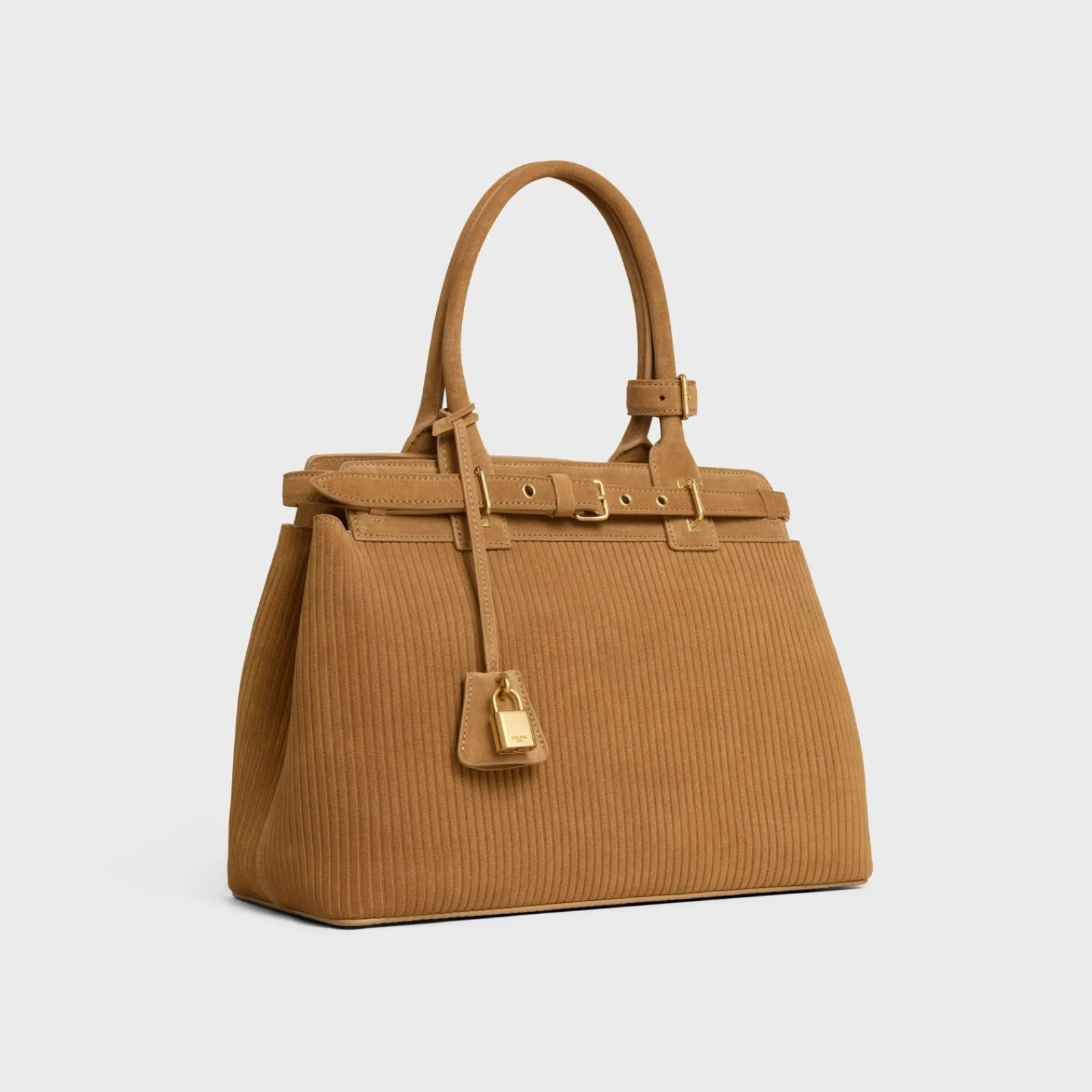 Online CONTI BAG in STRIPED SUEDE CALFSKIN Women More Lines·Conti | Categories·Top-Handle Bags