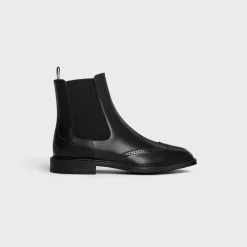 Outlet DONAVAN CHELSEA BOOT WITH BROGUES in POLISHED BULL Boots