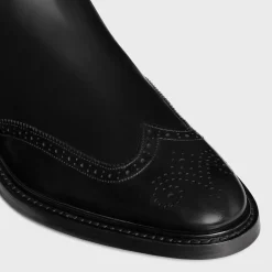 Outlet DONAVAN CHELSEA BOOT WITH BROGUES in POLISHED BULL Boots