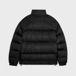 Outlet down jacket in triomphe nylon jacquard Coats & Blousons
