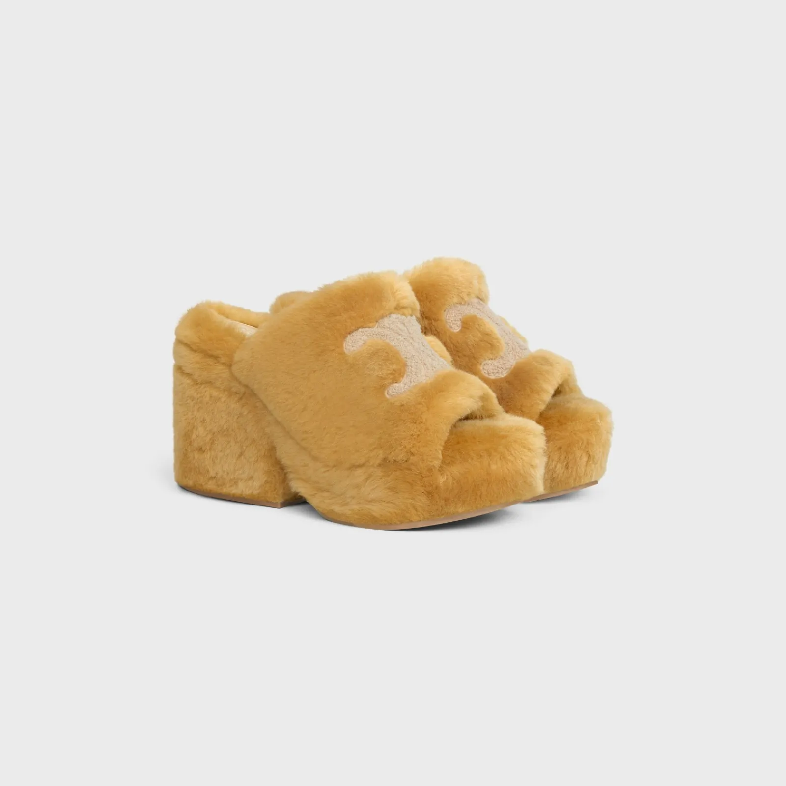 Clearance ELENA MULE in SHEARLING Women Loafers And Flats