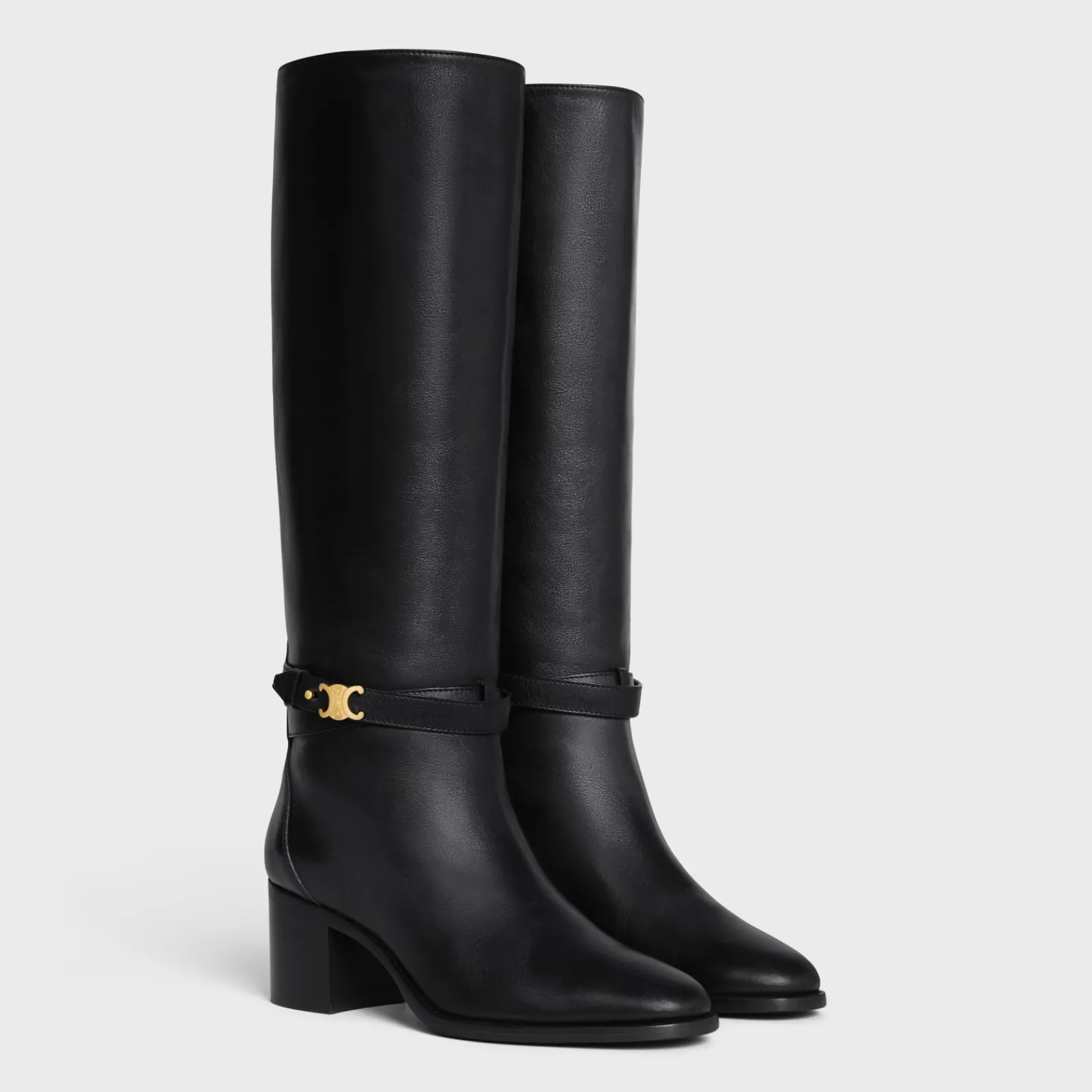 Online GARANCE TRIOMPHE STRAP HIGH BOOT in CALFSKIN Women Boots And Ankle Boots