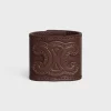 Sale Hair Cuff in Calfskin and Brass with Gold Finish Women Hair Accessories