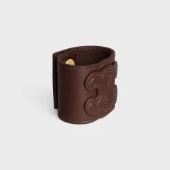 Sale Hair Cuff in Calfskin and Brass with Gold Finish Women Hair Accessories