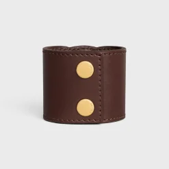 Sale Hair Cuff in Calfskin and Brass with Gold Finish Women Hair Accessories