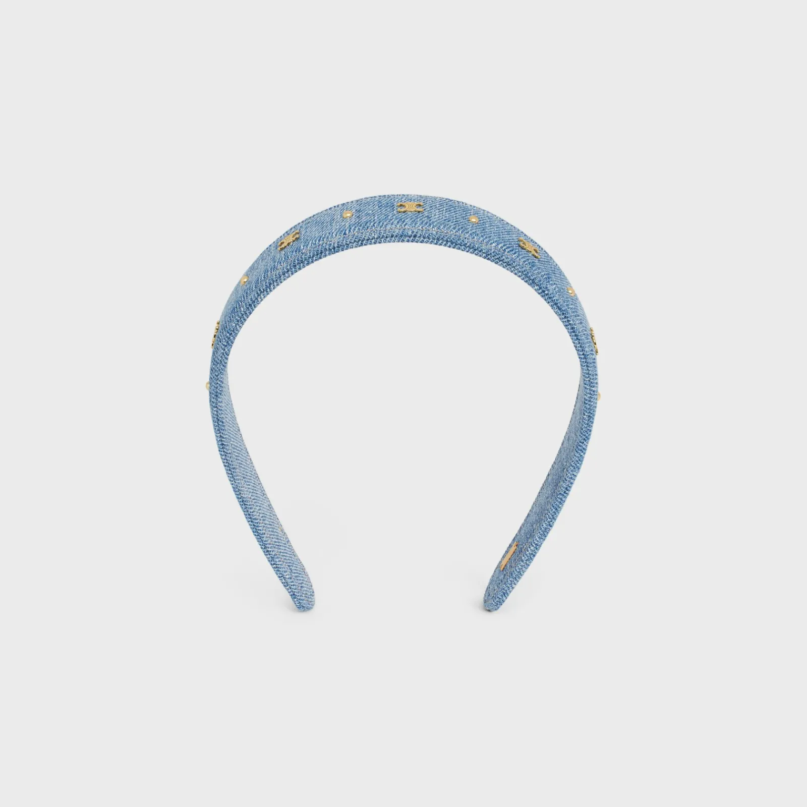 Outlet Headband in Cotton and Brass with Gold Finish Women Hair Accessories