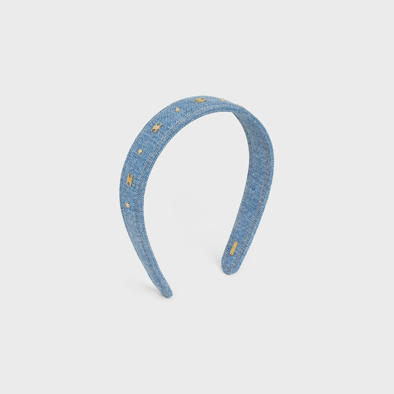 Outlet Headband in Cotton and Brass with Gold Finish Women Hair Accessories