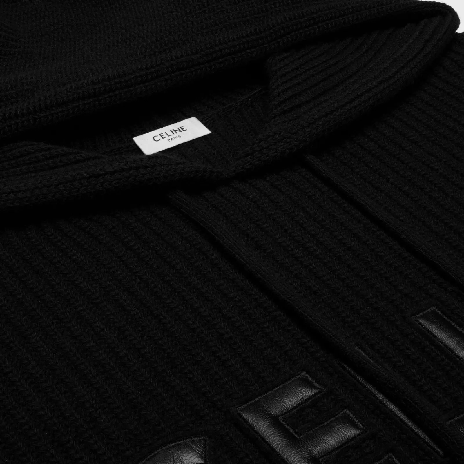 Discount hooded sweater in monochromic wool Knitwear