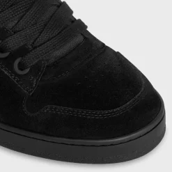 Clearance HUNTINGTON LOW LACE-UP SNEAKER in SUEDE CALFSKIN AND MESH Sneakers