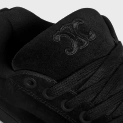 Clearance HUNTINGTON LOW LACE-UP SNEAKER in SUEDE CALFSKIN AND MESH Sneakers