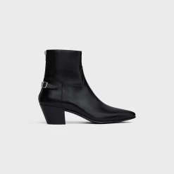 Fashion JACNO BACK BUCKLE ZIPPED BOOT in Shiny calfskin Boots