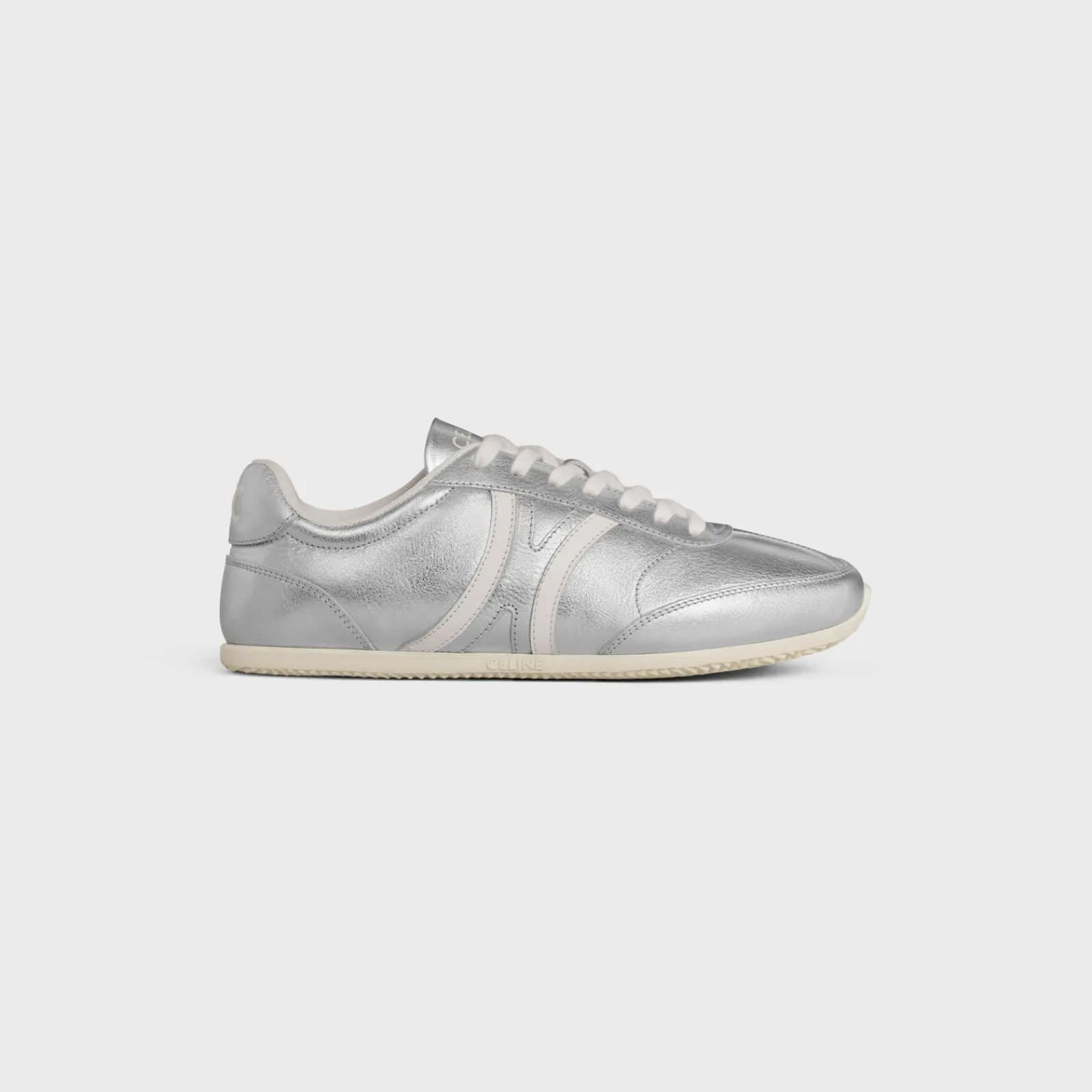 Online JOGGER LOW LACE-UP SNEAKER in LAMINATED CALFSKIN AND CALFSKIN Women Sneakers