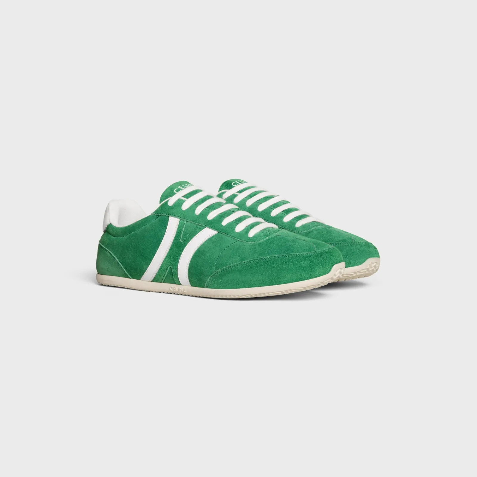 Best JOGGER LOW LACE-UP SNEAKER WITH TRIOMPHE in SUEDE CALFSKIN AND CALFSKIN Sneakers