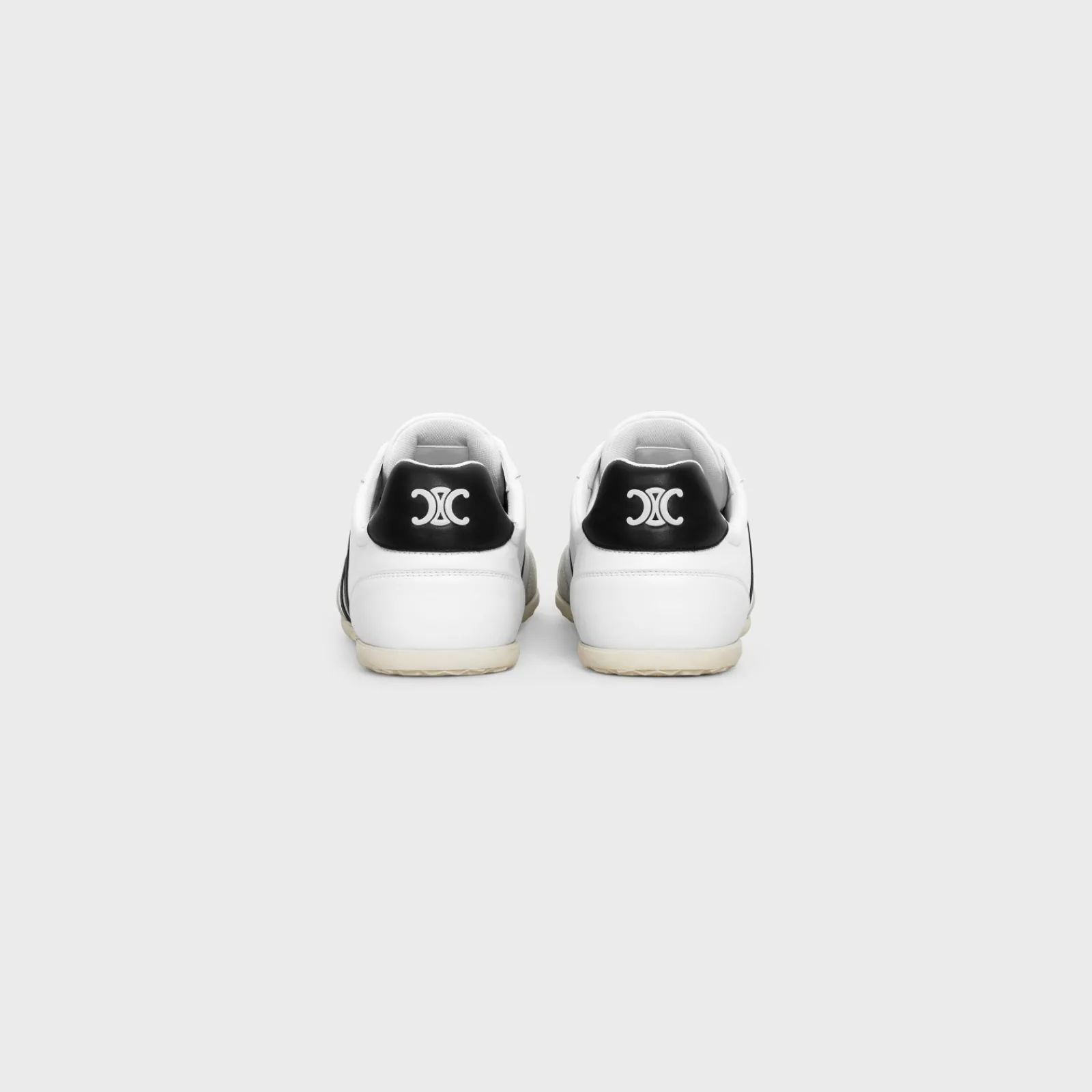 Fashion JOGGER LOW LACE-UP SNEAKER WITH TRIOMPHE in CALFSKIN AND SUEDE CALFSKIN Sneakers