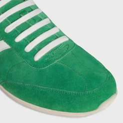Best JOGGER LOW LACE-UP SNEAKER WITH TRIOMPHE in SUEDE CALFSKIN AND CALFSKIN Sneakers