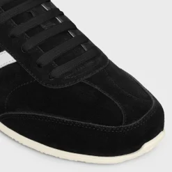Best JOGGER LOW LACE-UP SNEAKER WITH TRIOMPHE in SUEDE CALFSKIN AND CALFSKIN Sneakers