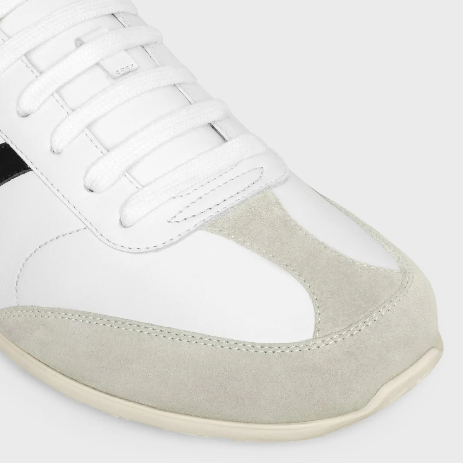 Fashion JOGGER LOW LACE-UP SNEAKER WITH TRIOMPHE in CALFSKIN AND SUEDE CALFSKIN Sneakers