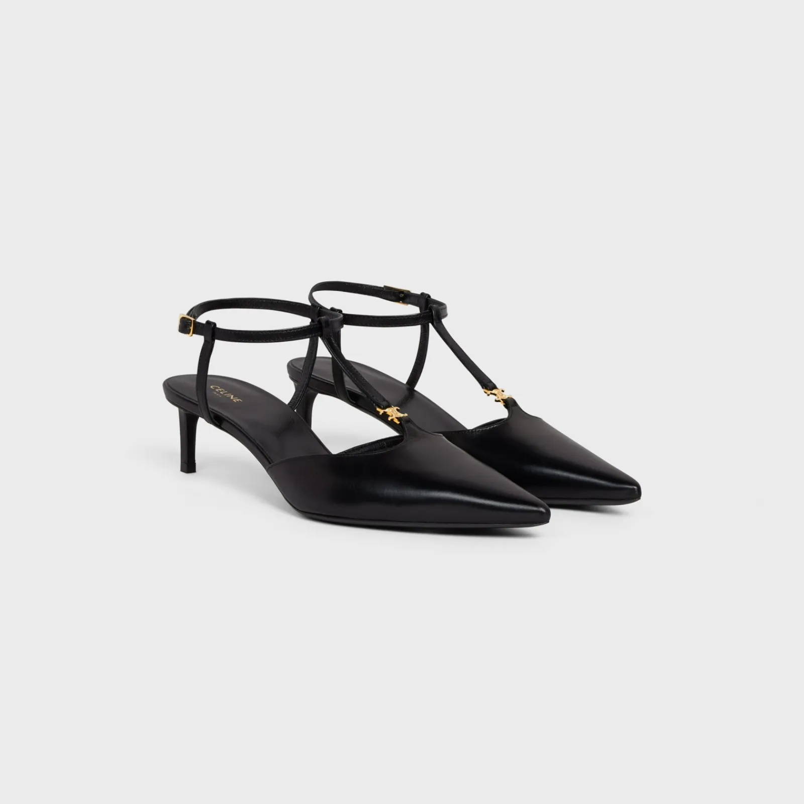 Best KITTEN T-BAR STRAP PUMP in CALFSKIN Women Pumps