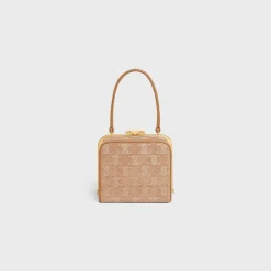 Sale LANA MINAUDIERE in SUEDE CALFSKIN WITH TRIOMPHE STRASS Women More Lines·Other Lines | Categories·Top-Handle Bags