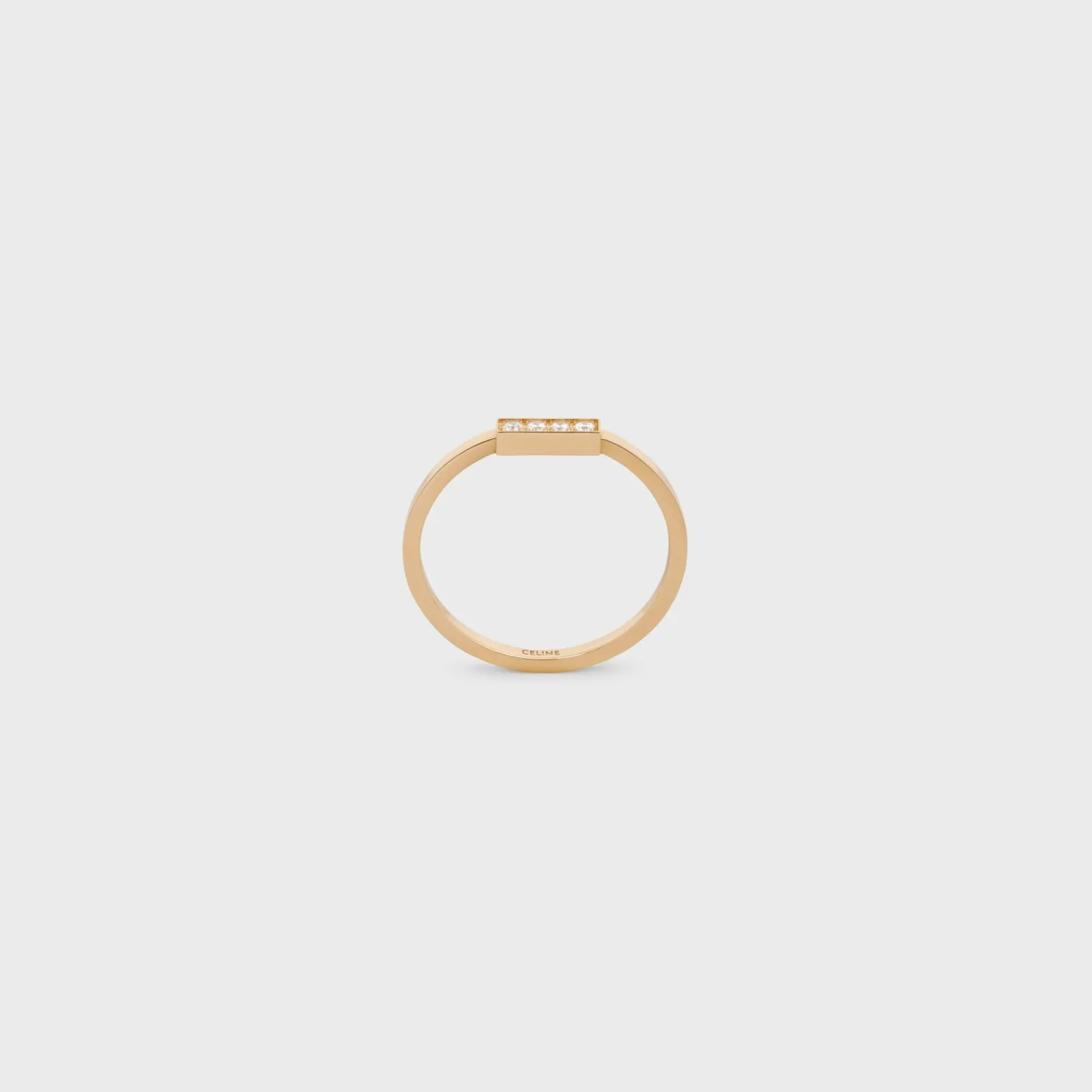 Online Line Ring in Yellow Gold and Diamonds Women Other Lines | Categories·Rings