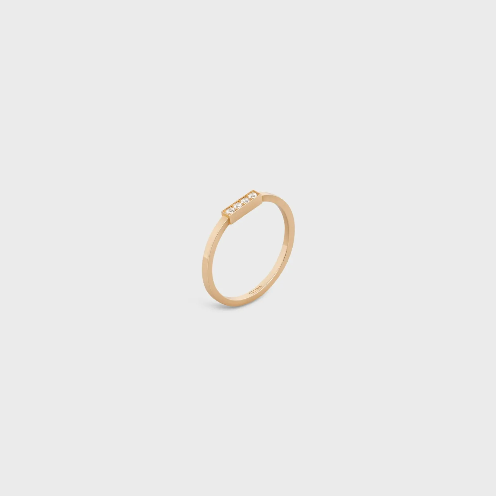 Online Line Ring in Yellow Gold and Diamonds Women Other Lines | Categories·Rings