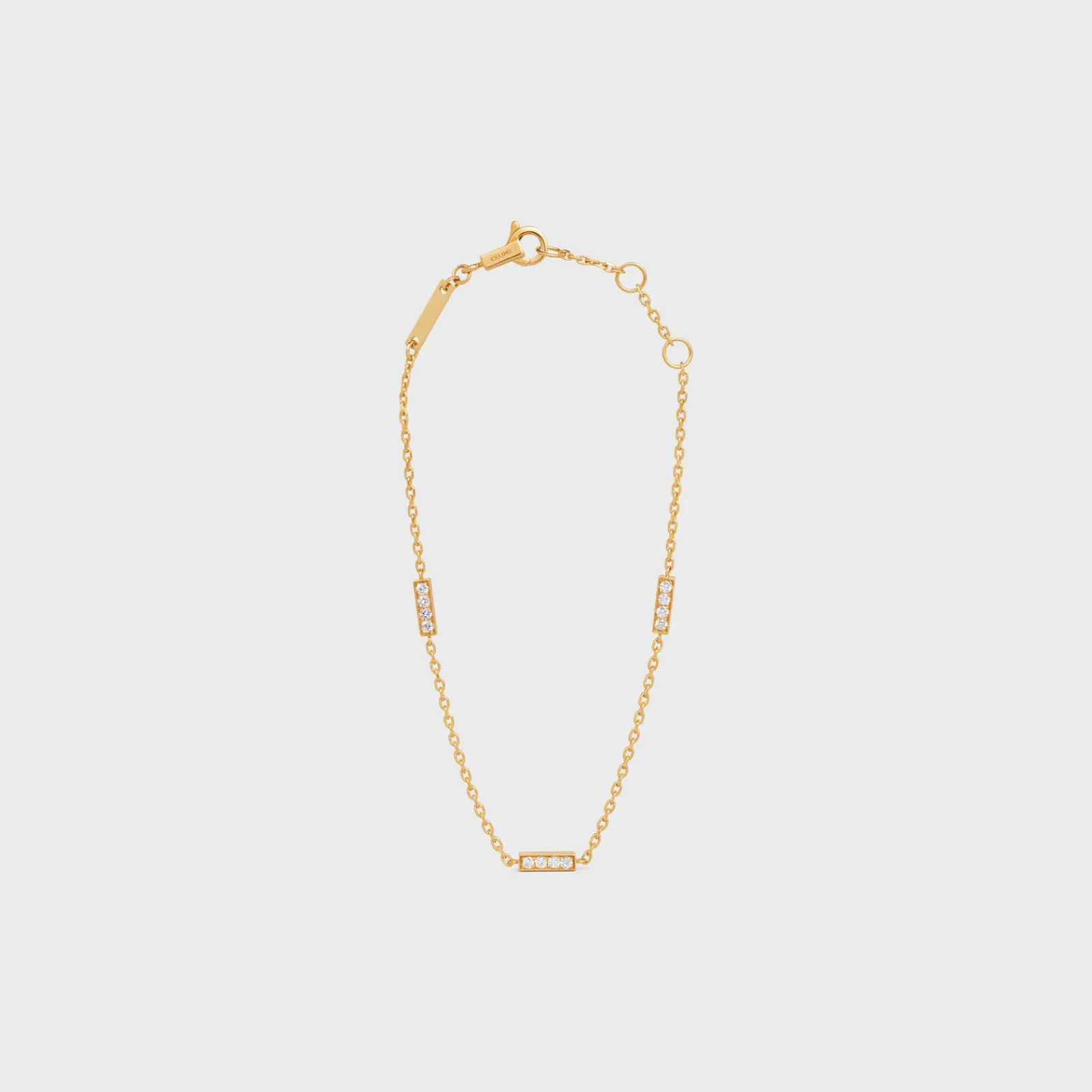 Discount Line Triple Bracelet in Yellow Gold and Diamonds Women Other Lines
