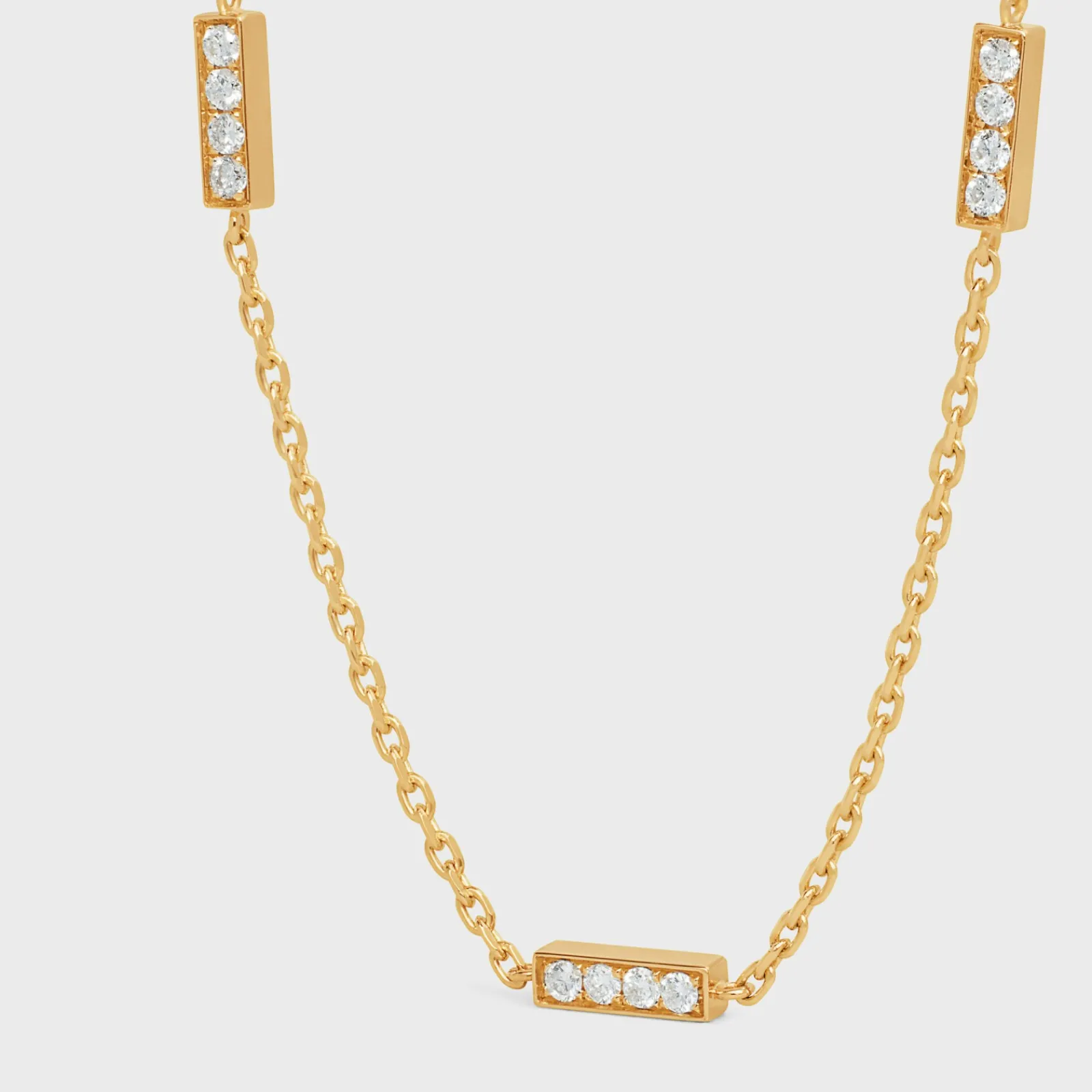 Discount Line Triple Bracelet in Yellow Gold and Diamonds Women Other Lines
