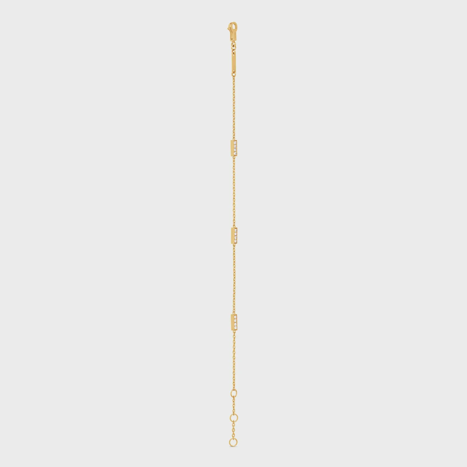 Discount Line Triple Bracelet in Yellow Gold and Diamonds Women Other Lines
