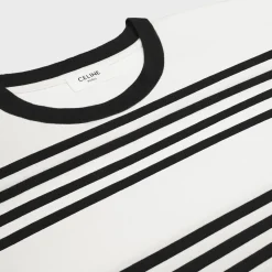 Online loose t-shirt in striped cotton jersey T-Shirts And Sweatshirts