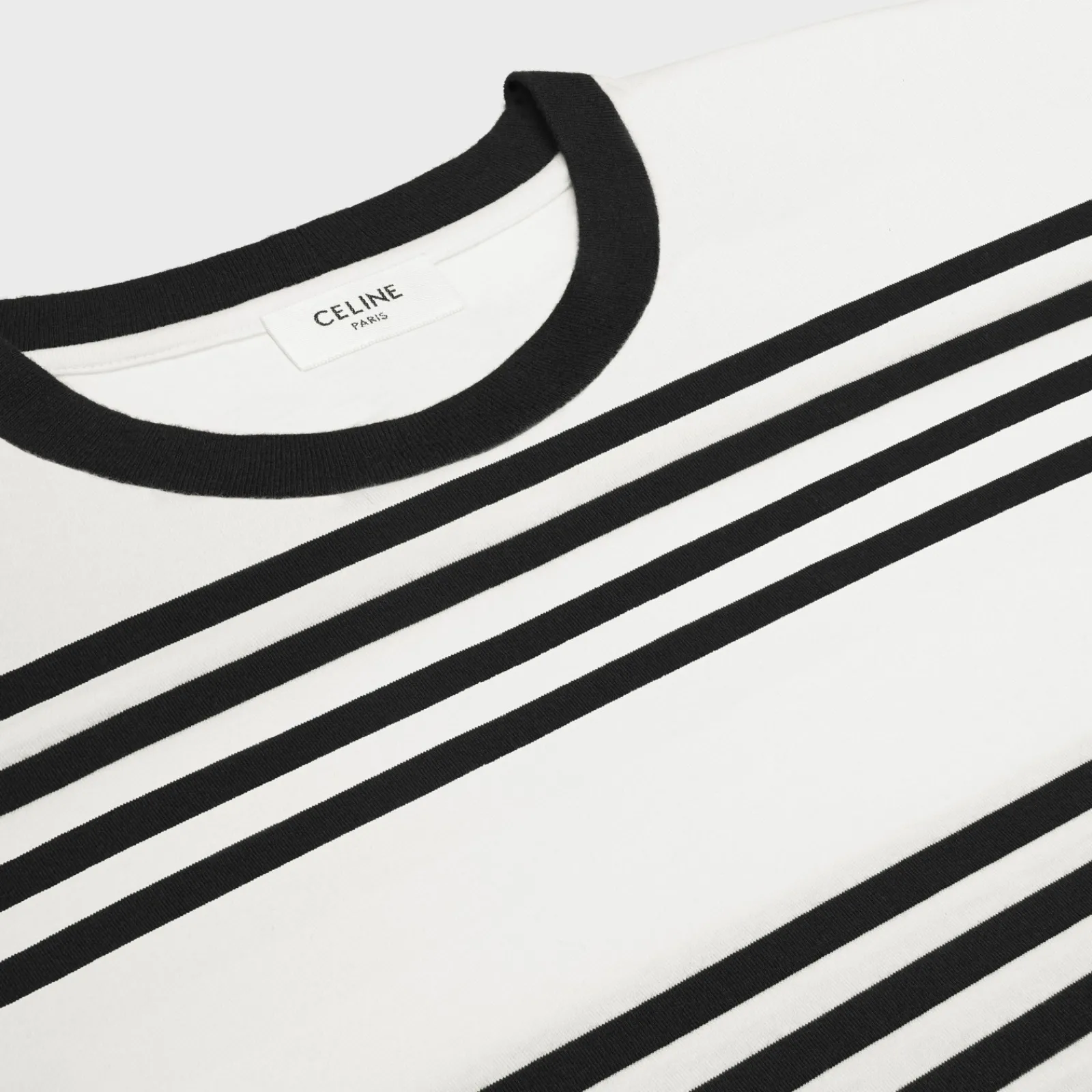 Online loose t-shirt in striped cotton jersey T-Shirts And Sweatshirts