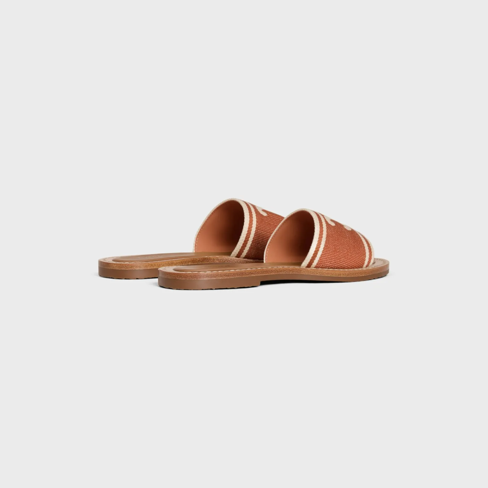 Discount LYMPIA MULE in TRIOMPHE JACQUARD CANVAS Women Sandals