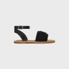 Outlet LYMPIA SANDAL in TRIOMPHE MACCRAMÉ COTTON & CALFSKIN Women Sandals