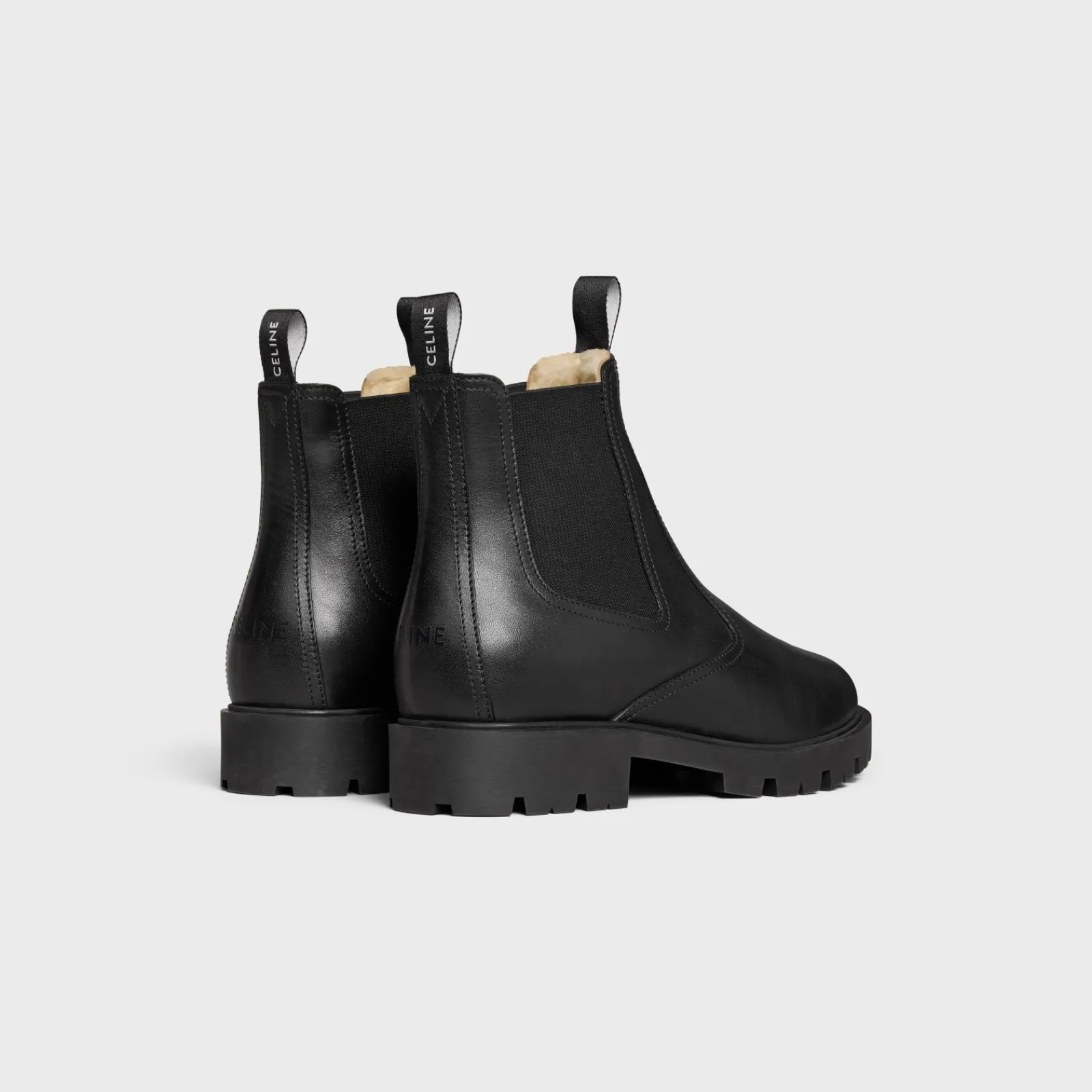 Best MARGARET CHELSEA BOOT WITH SHEARLING in Calfskin Boots