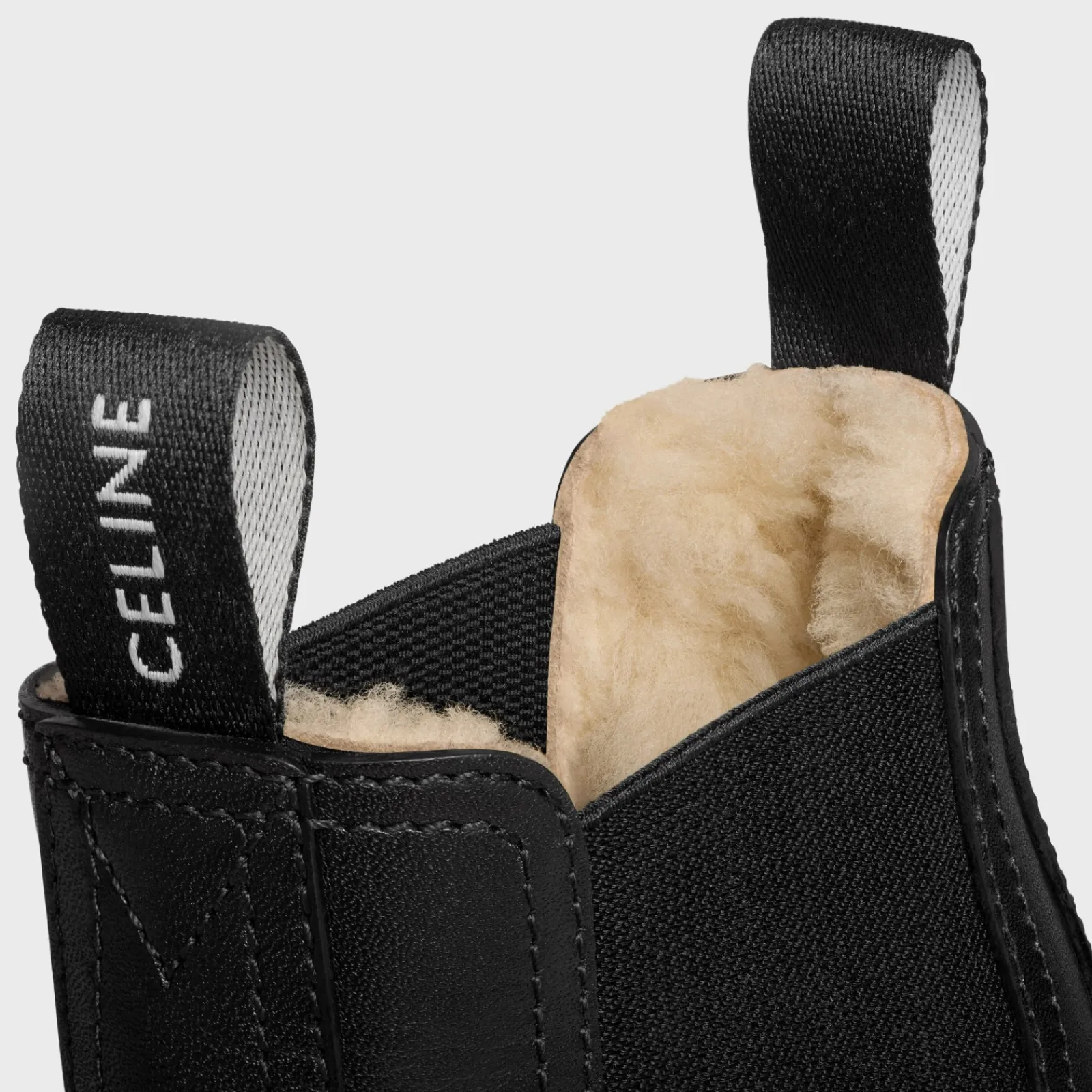 Best MARGARET CHELSEA BOOT WITH SHEARLING in Calfskin Boots