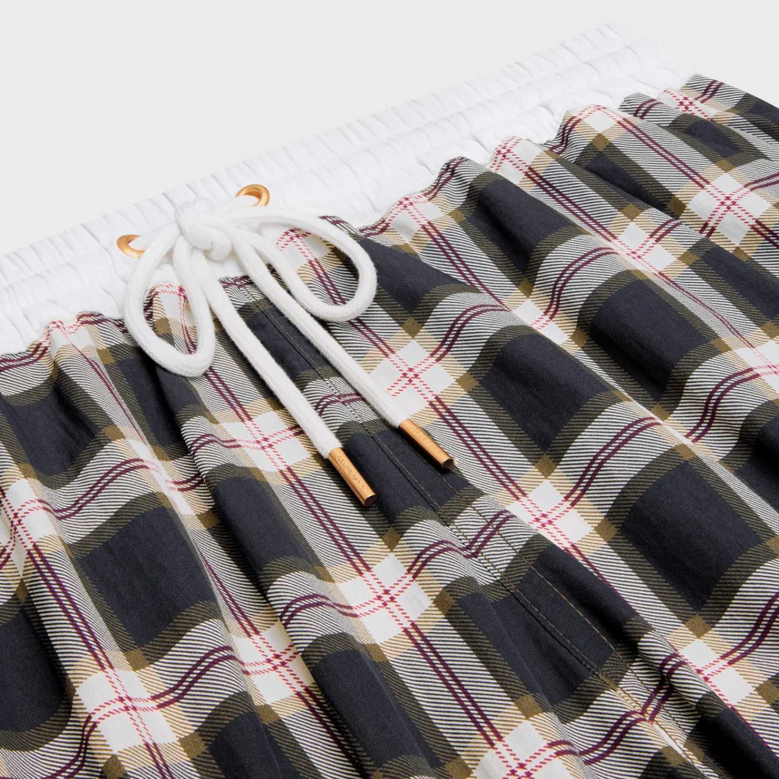 New mini shorts in checked panama Women Pants And Shorts