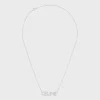 Online Monochroms Strass Necklace in Brass with Rhodium Finish and Crystals Women Other Lines | Categories·Necklaces