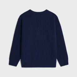 Fashion oversized crew neck sweater in wool Knitwear