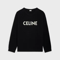 Fashion oversized sweater in ribbed wool Knitwear