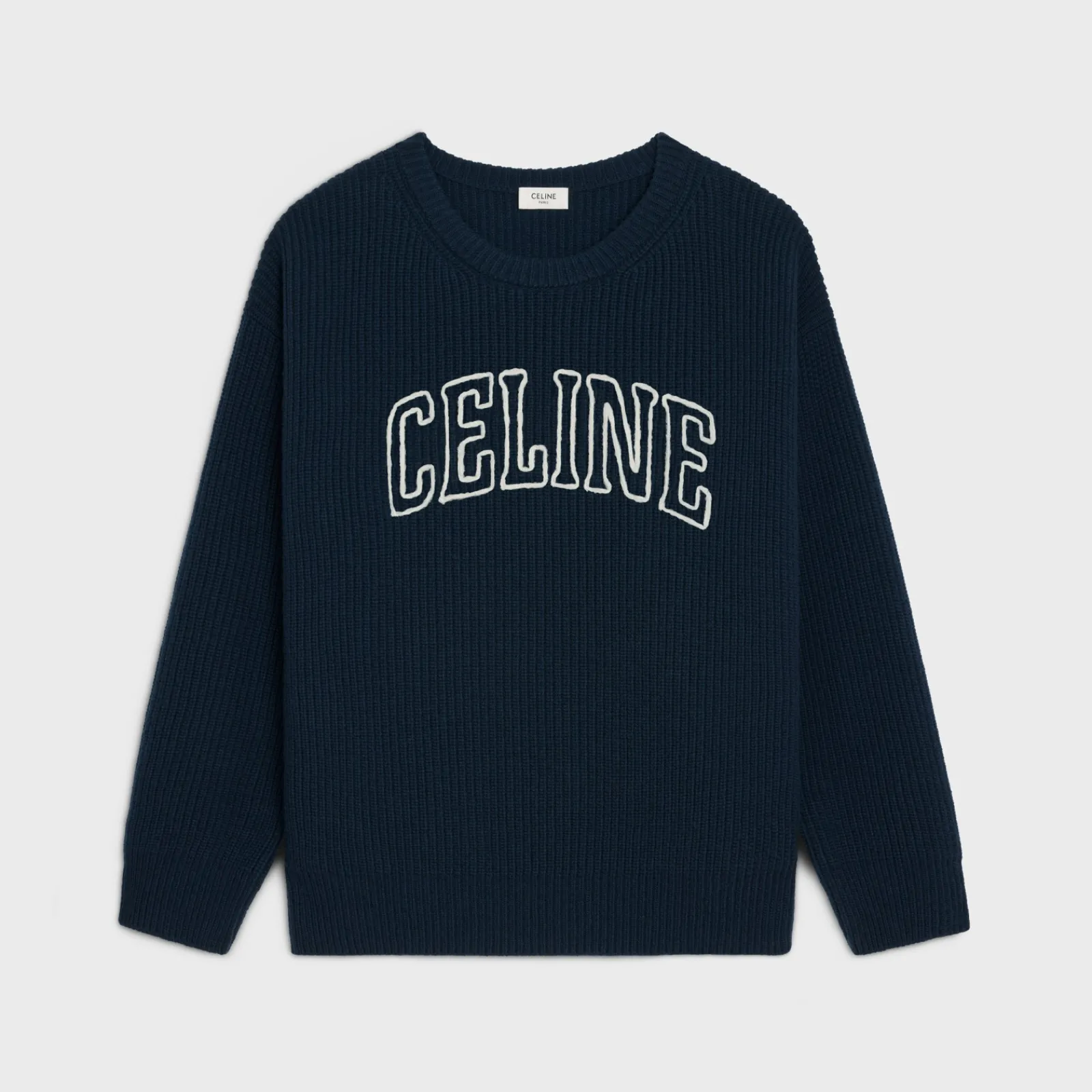 Clearance oversized sweater in ribbed wool Knitwear