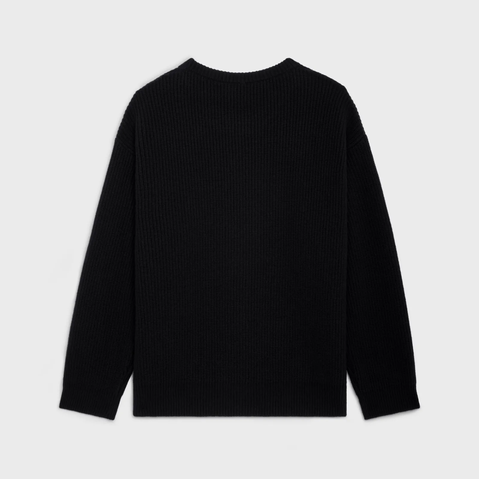 Fashion oversized sweater in ribbed wool Knitwear