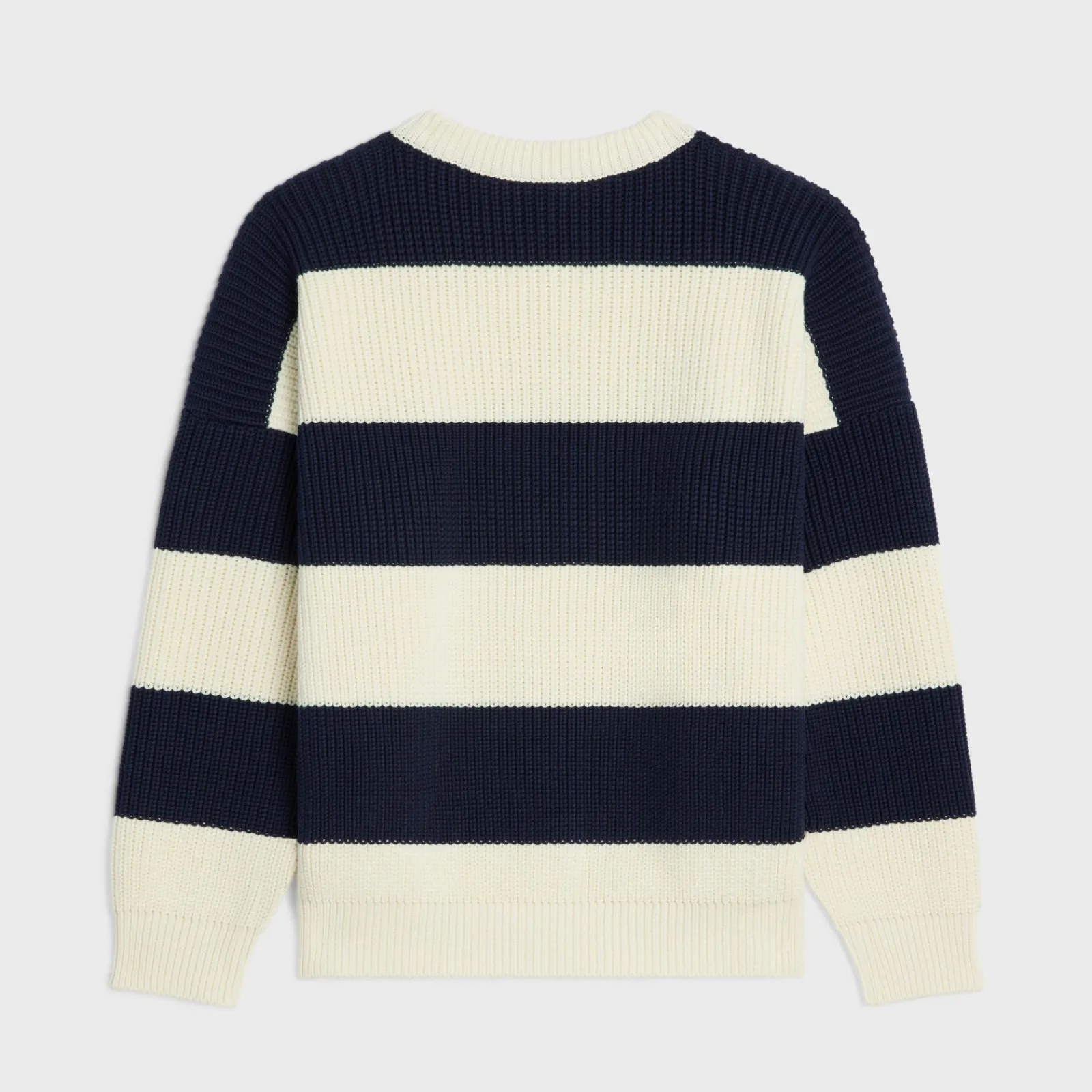 Sale oversized sweater in striped cotton Knitwear