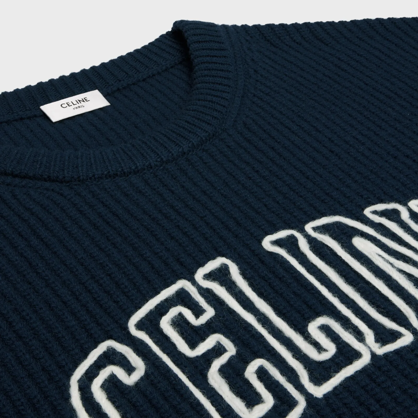 Clearance oversized sweater in ribbed wool Knitwear