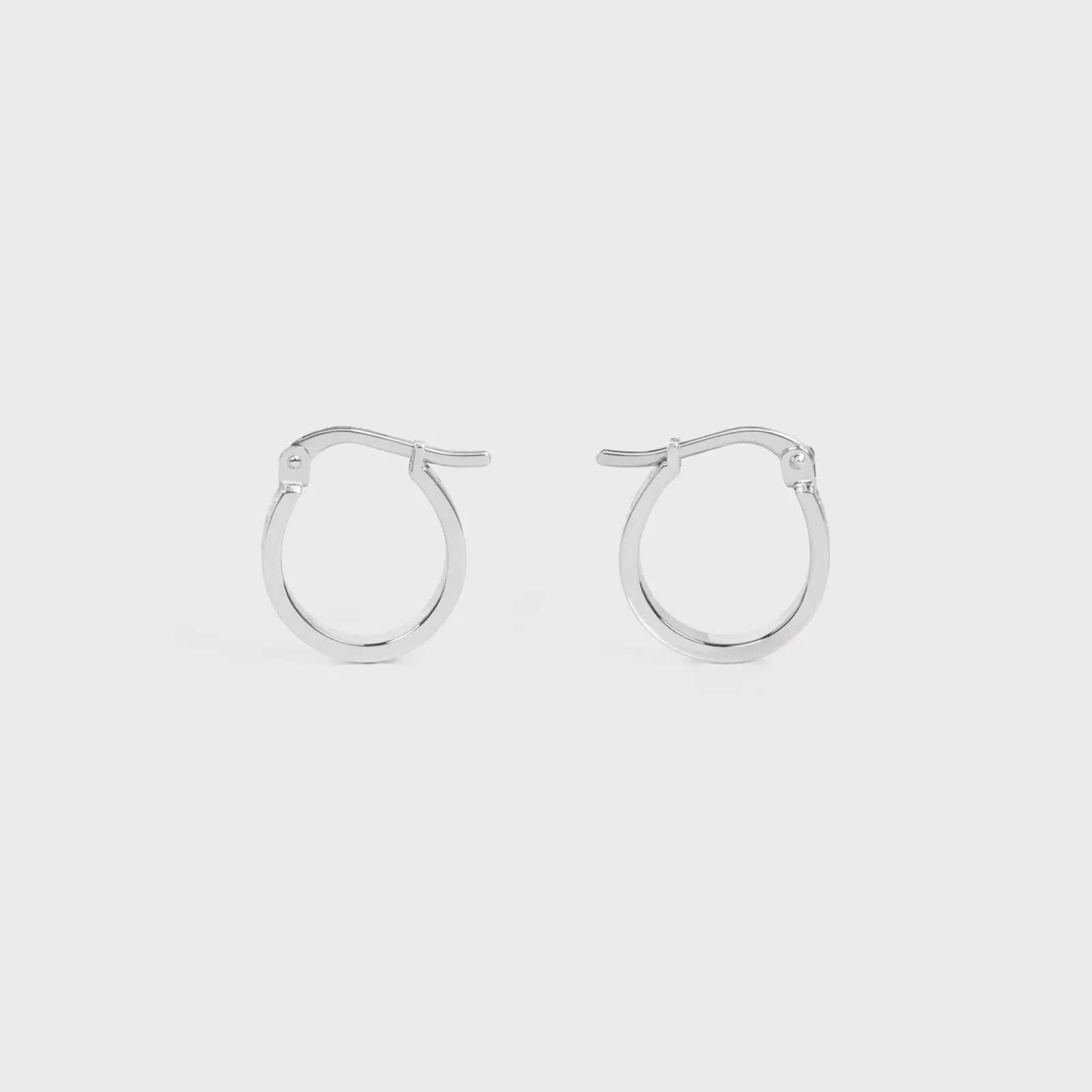 New Paris Hoops in Brass with Rhodium Finish Women Other Lines | Categories·Earrings