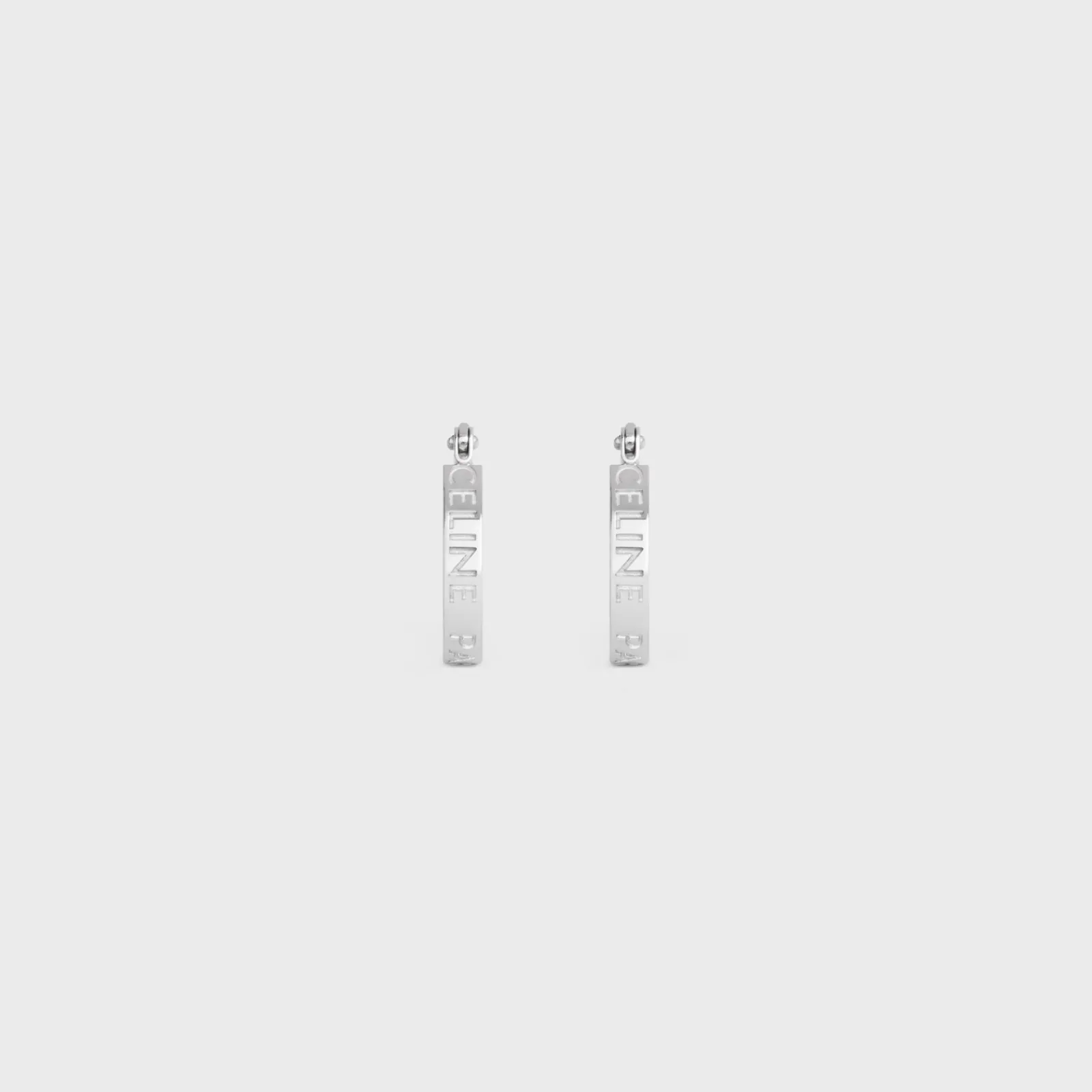New Paris Hoops in Brass with Rhodium Finish Women Other Lines | Categories·Earrings