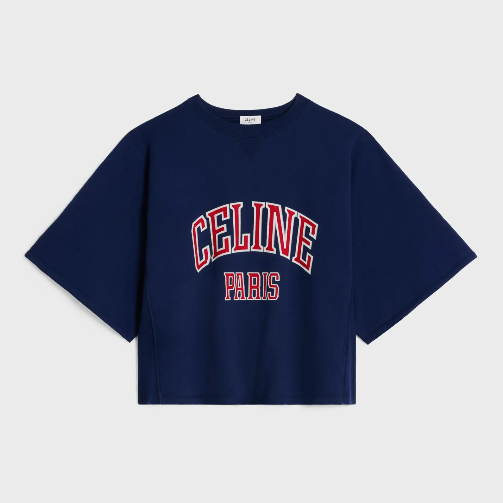 Fashion paris loose sweatshirt in cotton fleece Women T-Shirts And Sweatshirts