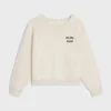 Discount paris loose sweatshirt in cotton fleece Women T-Shirts And Sweatshirts