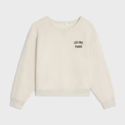 Discount paris loose sweatshirt in cotton fleece Women T-Shirts And Sweatshirts