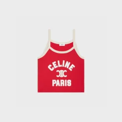 New paris tank top in cotton jersey Women T-Shirts And Sweatshirts