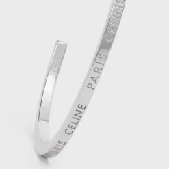 Discount Paris Thin Cuff in Brass with Rhodium Finish Women Other Lines | Categories·Bracelets