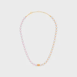 Online Plage Pearl Necklace in Brass with Gold Finish and Resin Pearls Women Triomphe | Other Lines